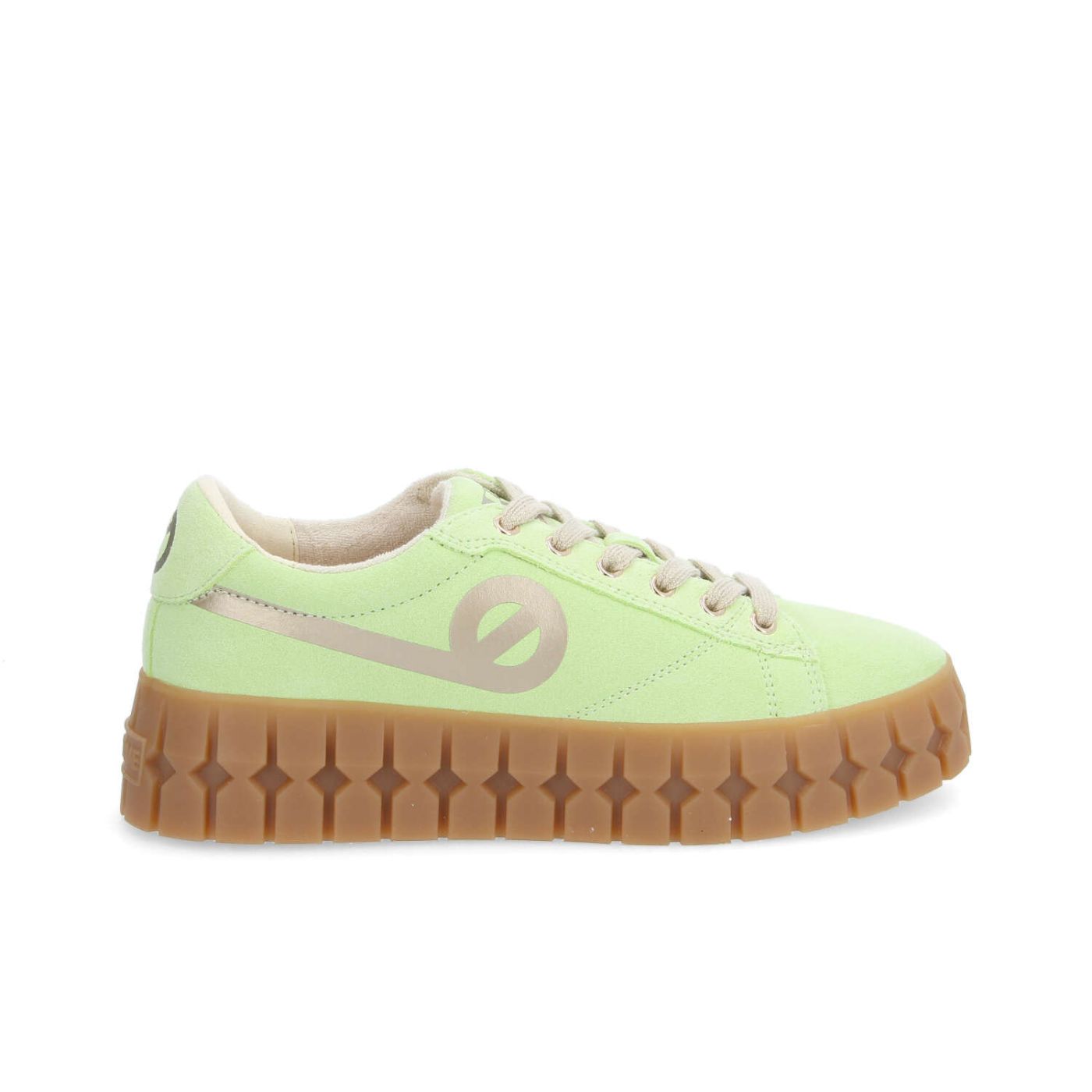 PLAY SNEAKER W - SUEDE/PRINT - VERT/GOLD